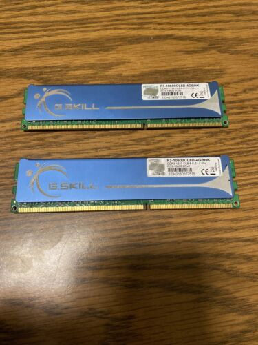 G.Skill 4GB (2x2GB) PC3-10600 DDR3 1333 Desktop PC Memory Kit F3-10600CL8D-4GBHK